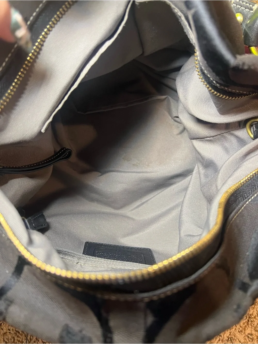 Coach Black Carly Bag (y2k/2000)